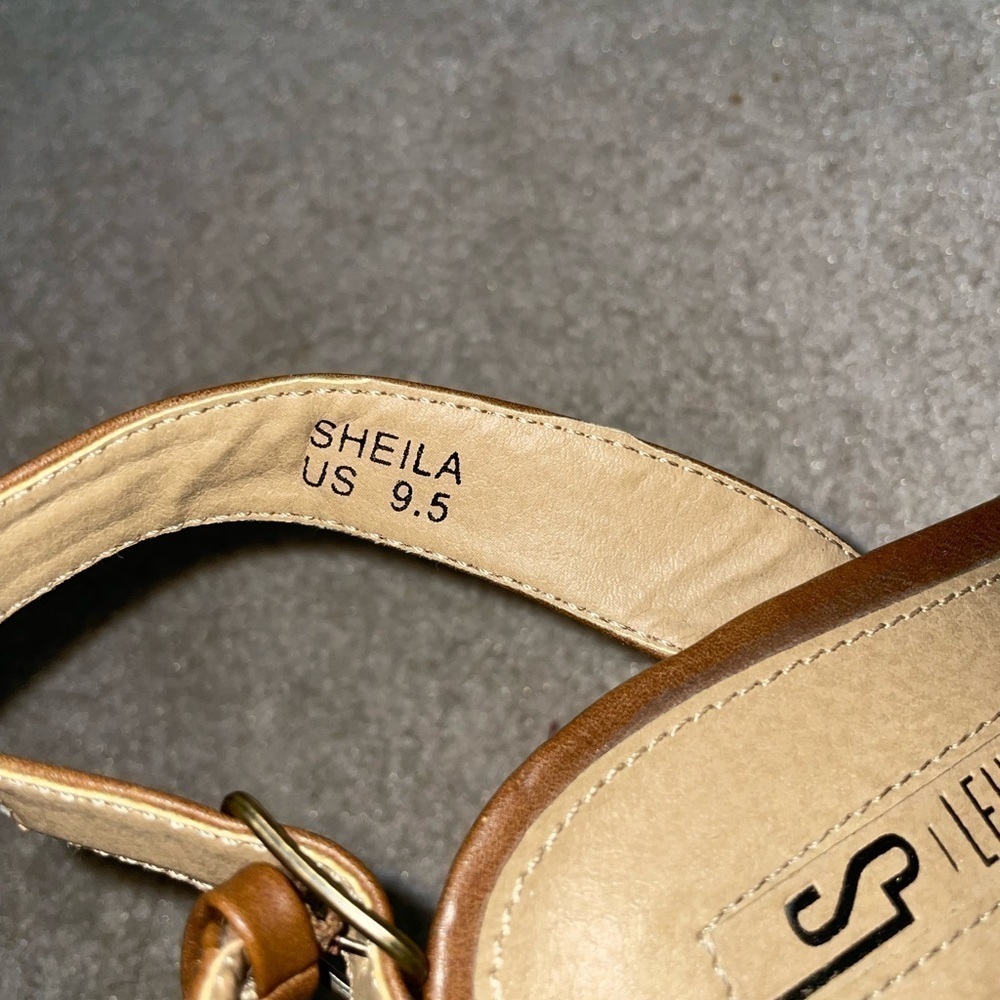 Leila Stone heeled mule shoes 9.5 - Picture 6 of 6